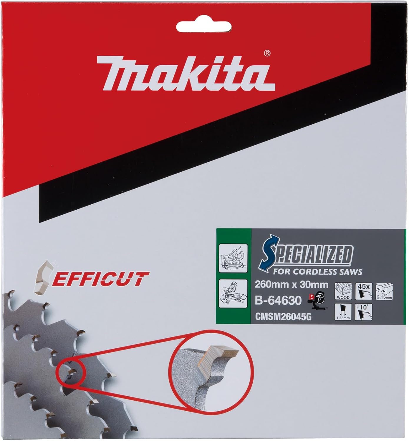 Makita B-64630 TCT Efficut Saw Blade 260x30x45T