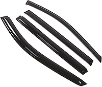 Vista 1 de Tuningpros WD2-254 Dark Smoke 4 Pcs Set Window Visor (Outside Mount) Deflector Rain Guard Compatible with 2007-2010 Hyundai Entourage