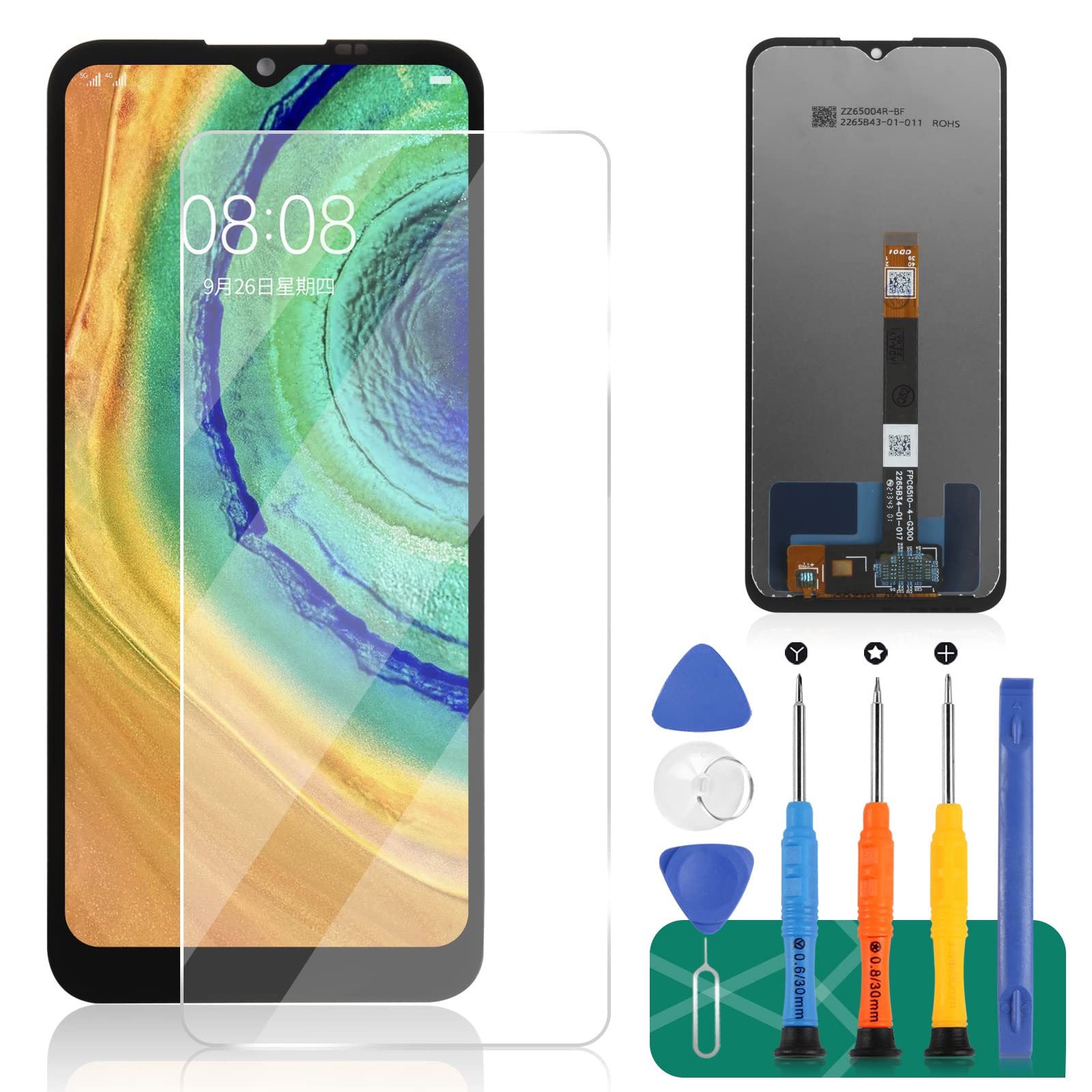 for Nokia G300 Screen Replacement for Nokia G300 5G LCD Display for TA-1374 N1374DL Digitizer Touch Screen Assembly Replacement Repair Parts