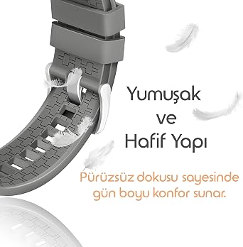 Rongep [Strip Loop] Huawei ile Uyumlu 22mm Kordon GT6/GT6 Pro/GT Runner 2/GT5/5 Pro/GT4/GT3/3 Pro 46mm için Yumuşak Silikonlu GT6 Pro Kordon Yüzeyi Şerit Görünümlü GT6 46mm Kordonu