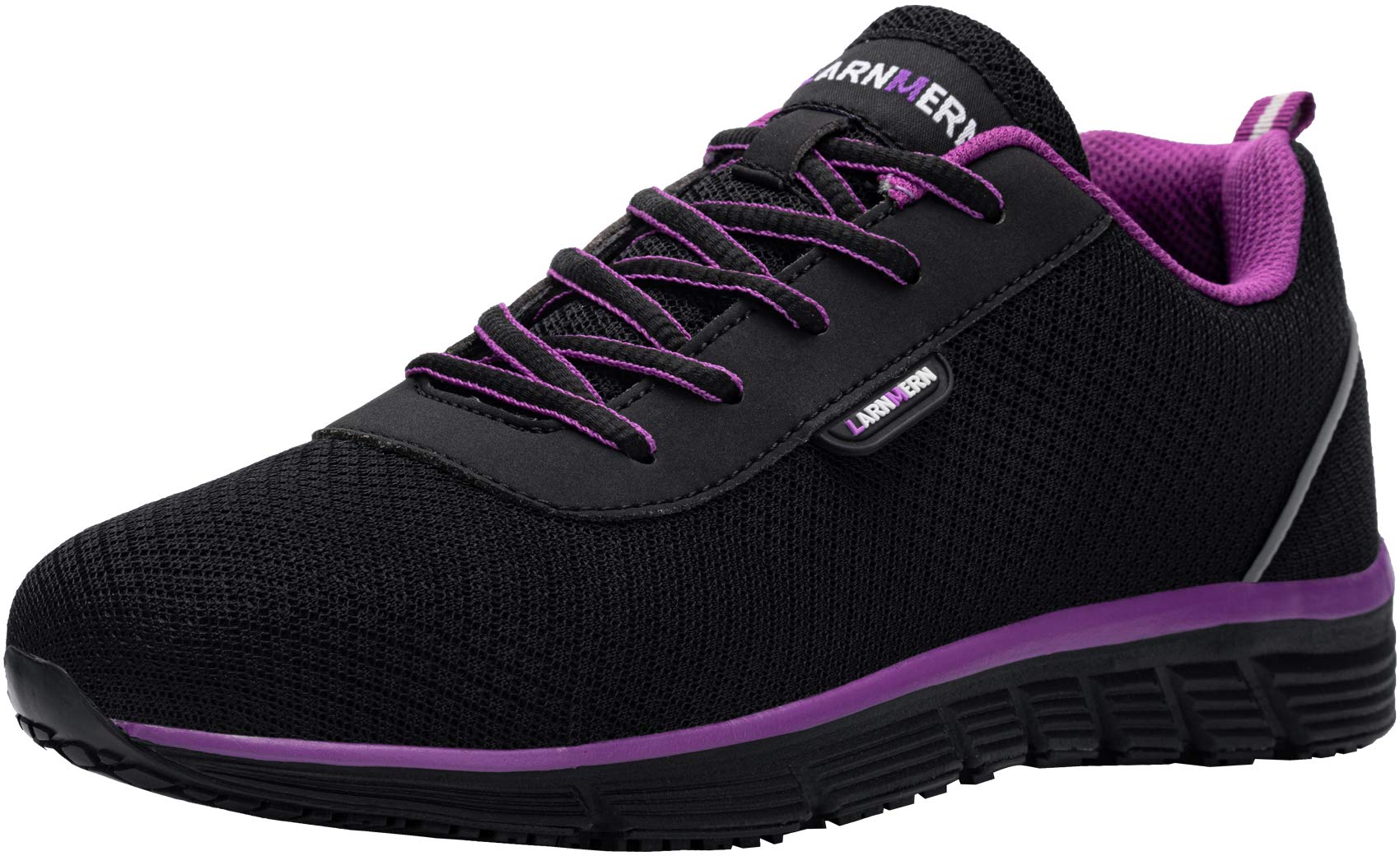 LARNMERN Chaussures de Sécurité Hommes Femme Embout Acier Antidérapant Baskets de Sécurité Ultra Légere Respirante Chaussures de Travail