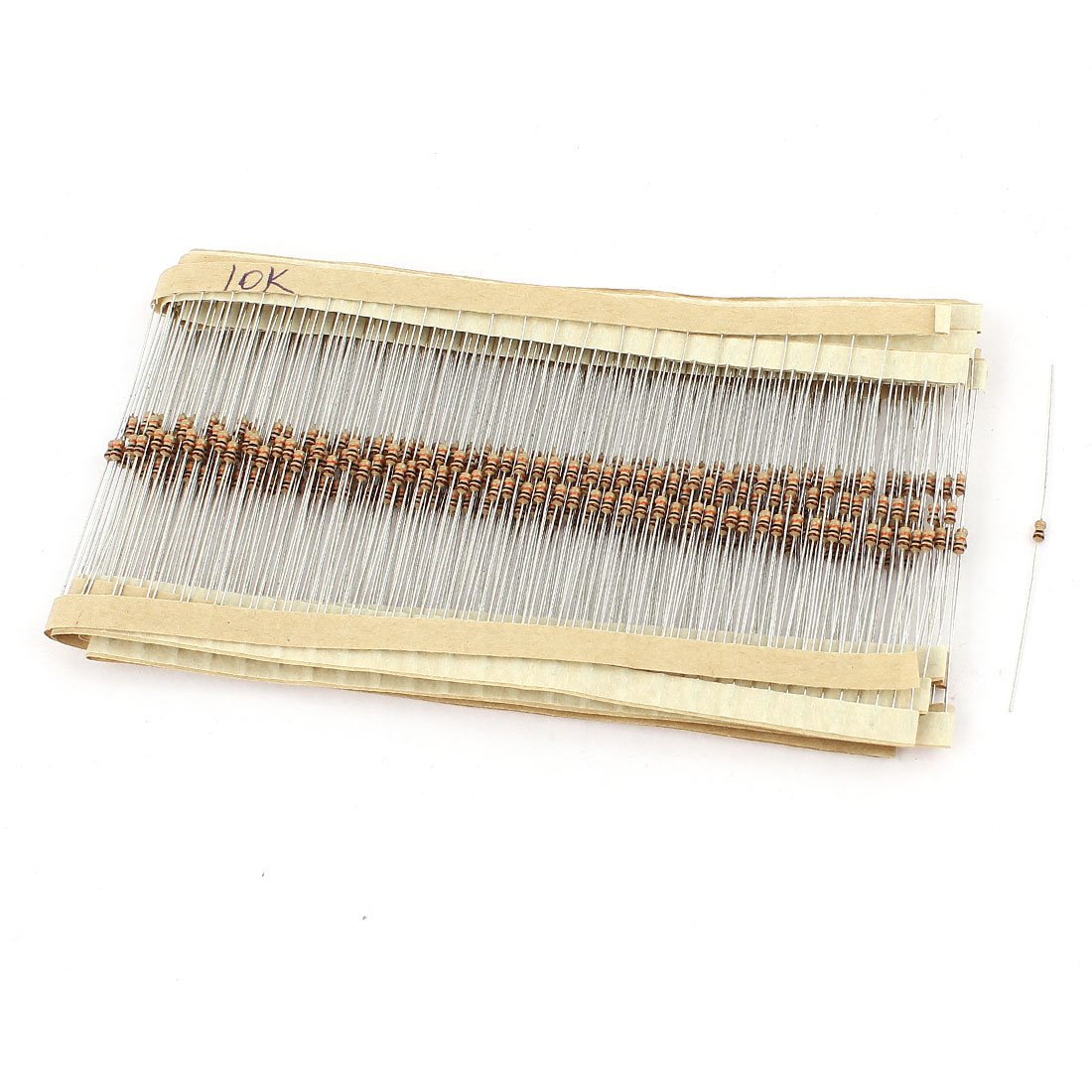 sourcingmap 400 Pcs 10K Ohm 1/8W 5% Tolerance Axial Leads Carbon Film Resistors