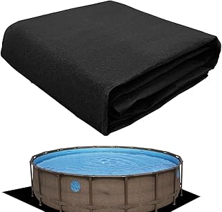 Geteawily Pool Ground Cloth, Round/Square Swimming Pool Mat, 13ft Swimming Pool Protector Pad, Pool Floor Pads, Pool Liner Pad For Protect Above Ground Pool