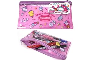 Adorable Kuromi Character Glitter Pencil Case: Shimmering Cutness for School and Office Supplies