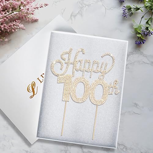 Miniatura 355 de LINGTEER Decoración de pastel de diamantes de imitación dorados para cumpleaños número 15 – Cheers to 15th Birthday Quince años de edad, decoración