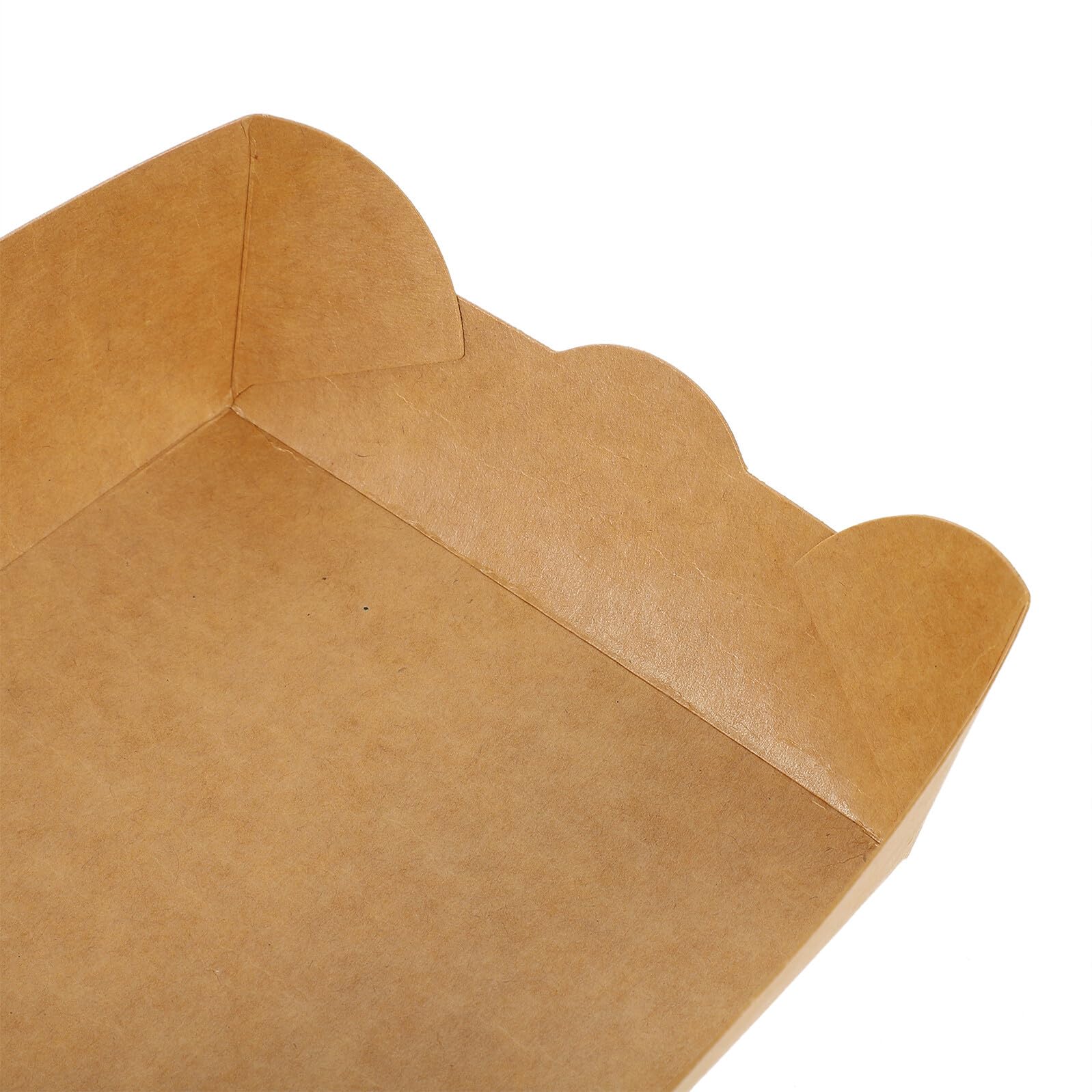 Mikikit Caja de Papel a Prueba de Aceite 100 Piezas Kraft para Comida | Contacto Directo Alimentos, Seguro y Saludable, Apto para Microondas, para Palomitas y Tartas