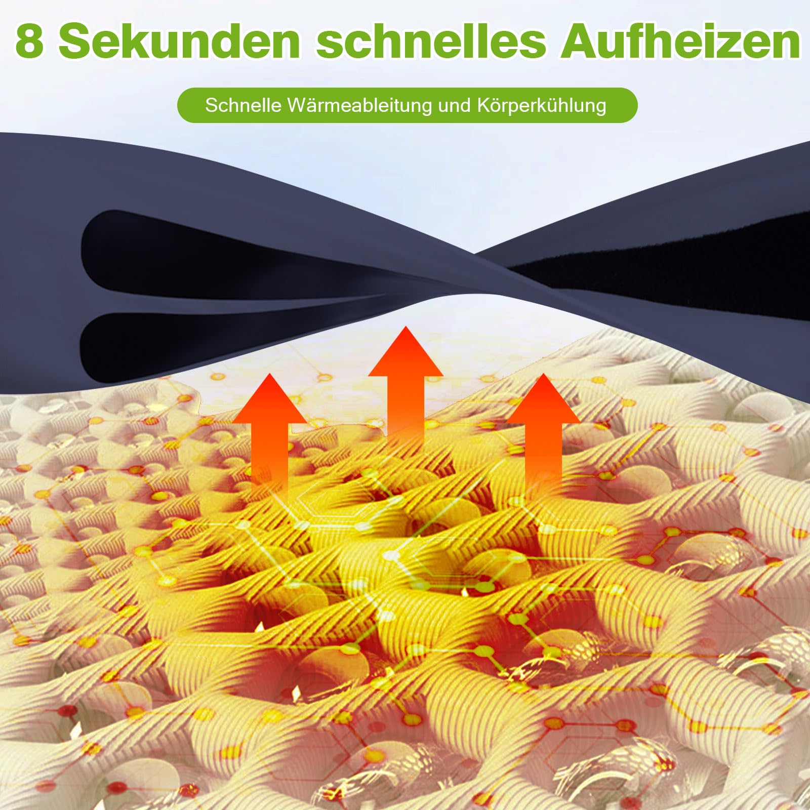 EMS Handmassagegerät, Kabelloses Elektrische Handmassagegeräte, Handmassage mit 3 Wärmestufen, 9 Massagemodi und 19 Stärke, Handgelenkstütze für Lindert Ermüdung und Schmerzen