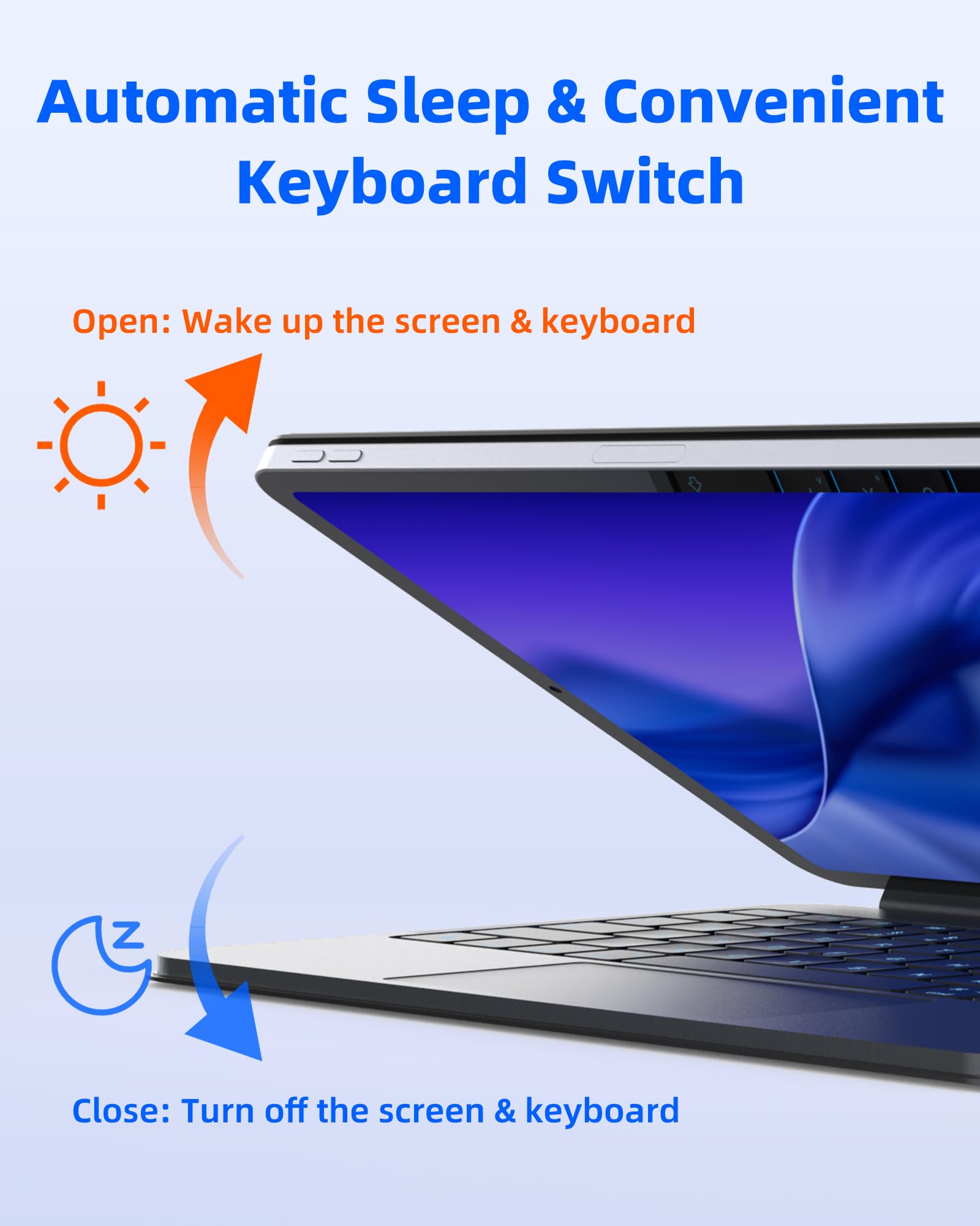 Amazon.com: Bettdow New Lightweight Magic Keyboard Case for iPad