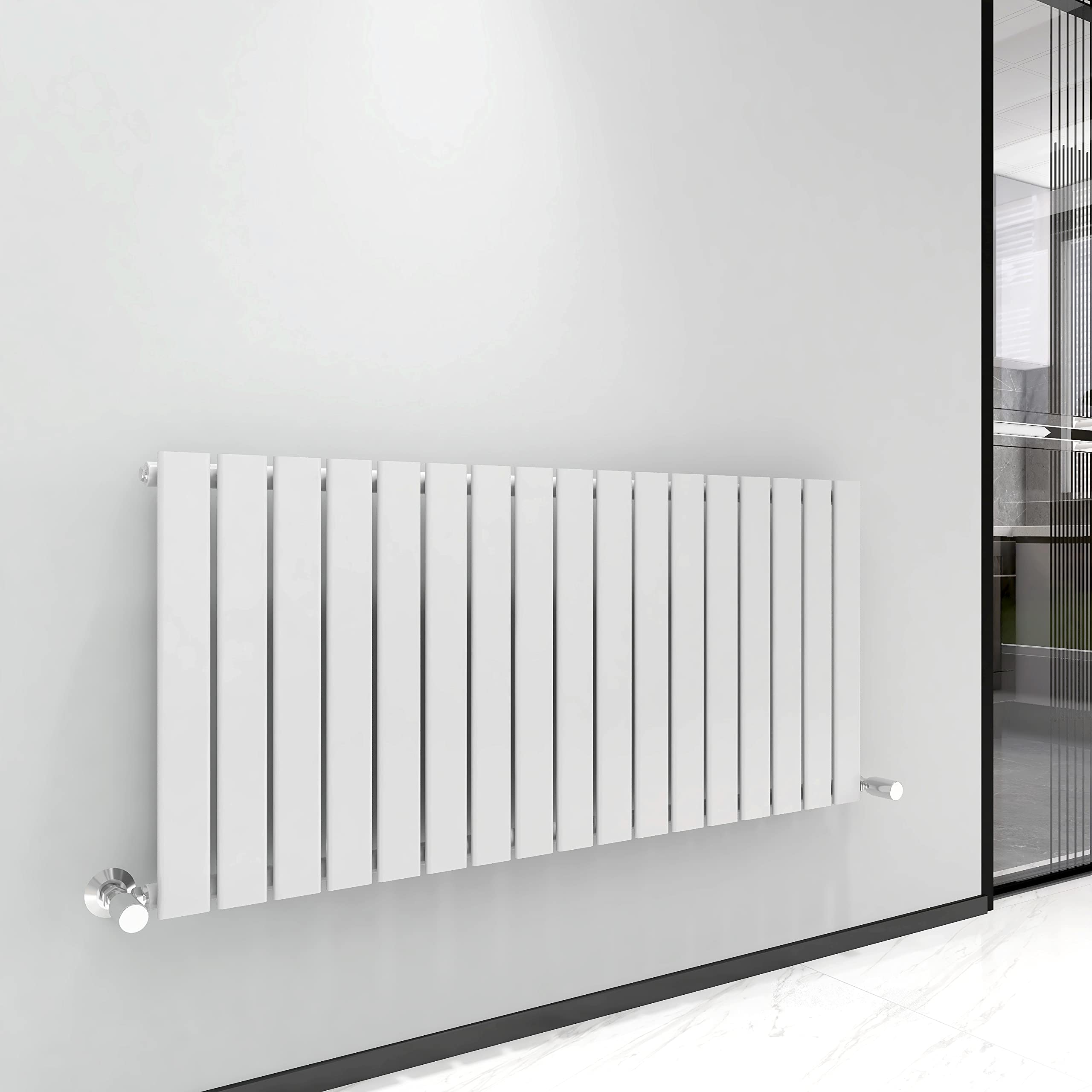 Mcc Direct White Radiator Horizontal Vertical Designer Flat Panel Central Heating Radiator 600Mm Height (600X1156mm Single, )