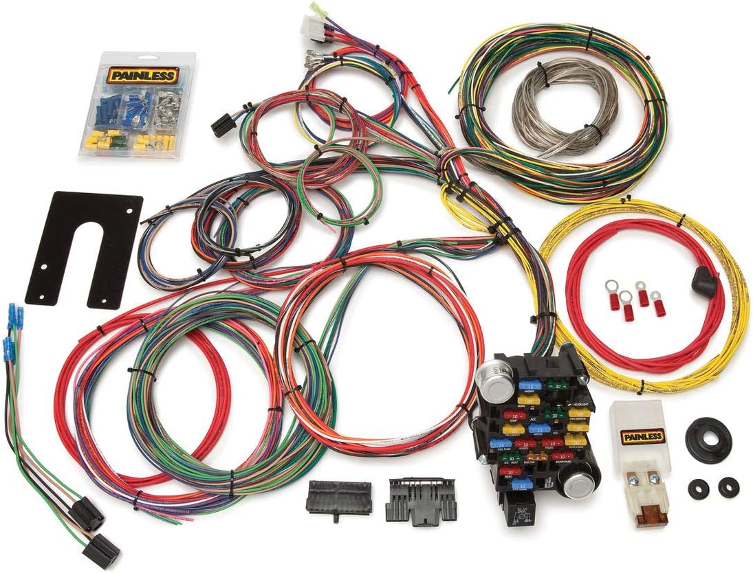 Painless Performance 10201 Classic-Plus Customizable Chassis Harness - GM Keyed Column - 28 Circuits