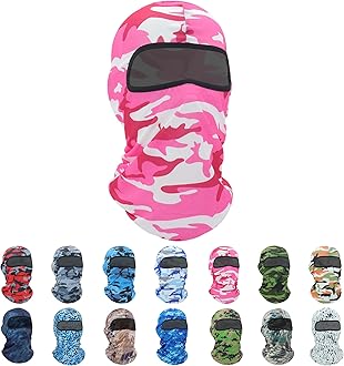Pukavt 1-6 Pack Balaclava Face Mask, Ski Mask for Men Women, UV Protection Windproof Scarf for Motorcycle Snowboard Cycling