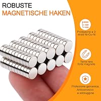 Swihorab 250db Erős Neodímium Mágnes 3x1mm Hűtőmágnes Táblához Kézimunkához 6