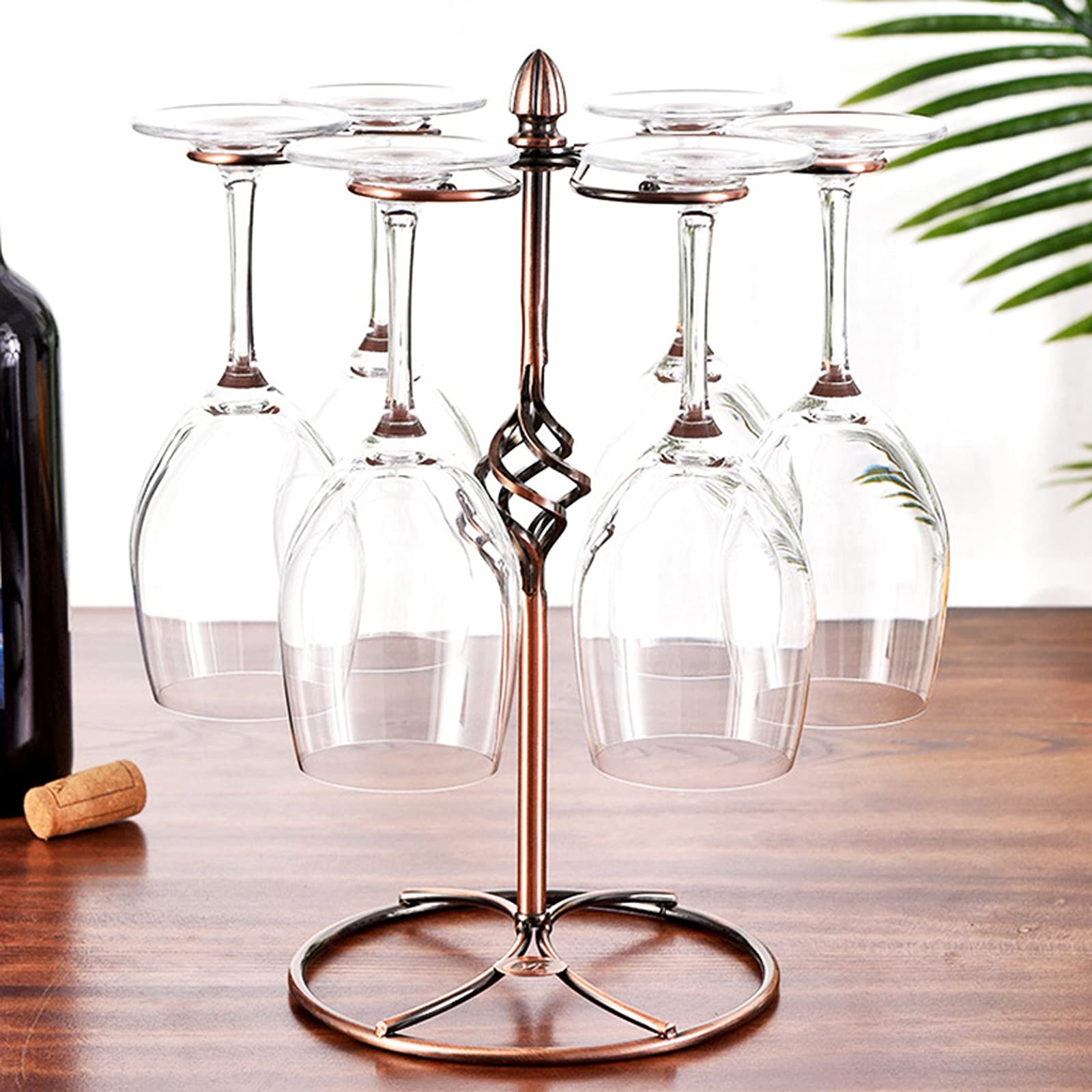 Rotwein Gläser Set Mit Hand Geblasen Große Weingläser 4-Teiliges Set Premium Kristall Weingläser/Transparent/550Ml