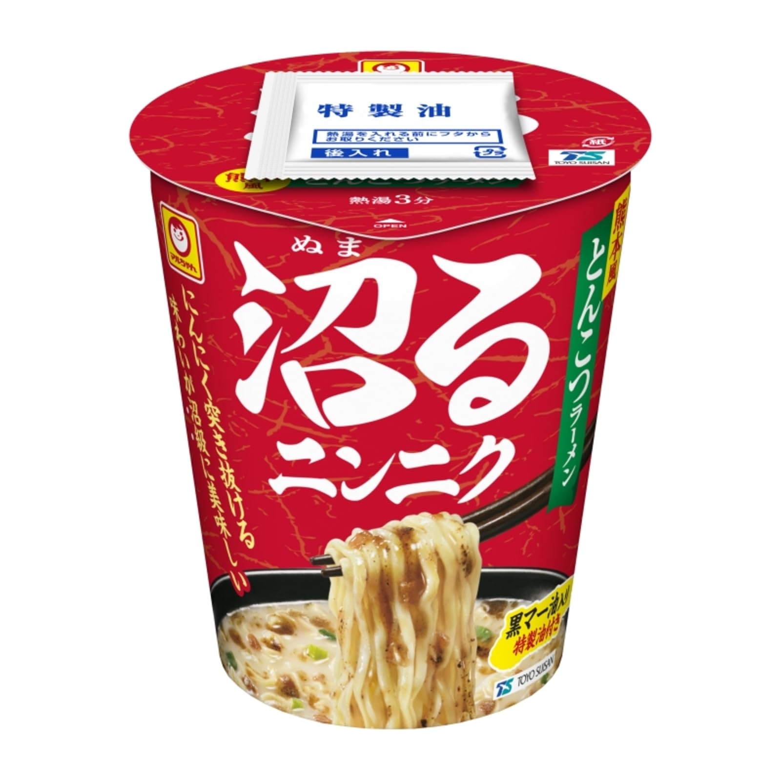 Amazon.co.jp: マルちゃん 沼るニンニク 熊本風とんこつラーメン 71g
