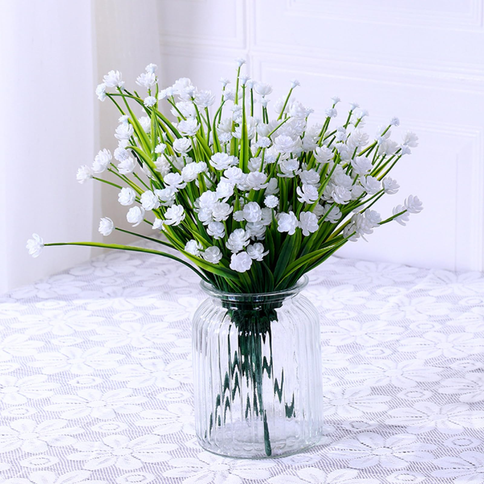 astylishome Small Faux Flowers for Crafting Fake Artificial Flower Bouquets Silk Bouquet Decor Plastic Realistic for Flower Arrangements Wedding Party Bridal Decoration Table Centerpieces 3913 - Image 4