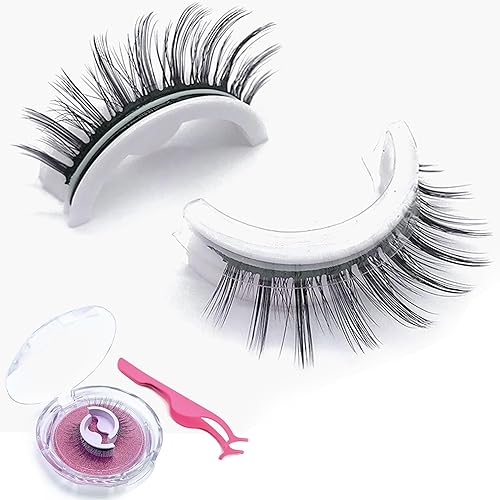 Miss Actually Pestañas autoadhesivas  Pestañas adhesivas reutilizables Miss Actually, pestañas autoadhesivas, sin pegamento, impermeables, aspecto