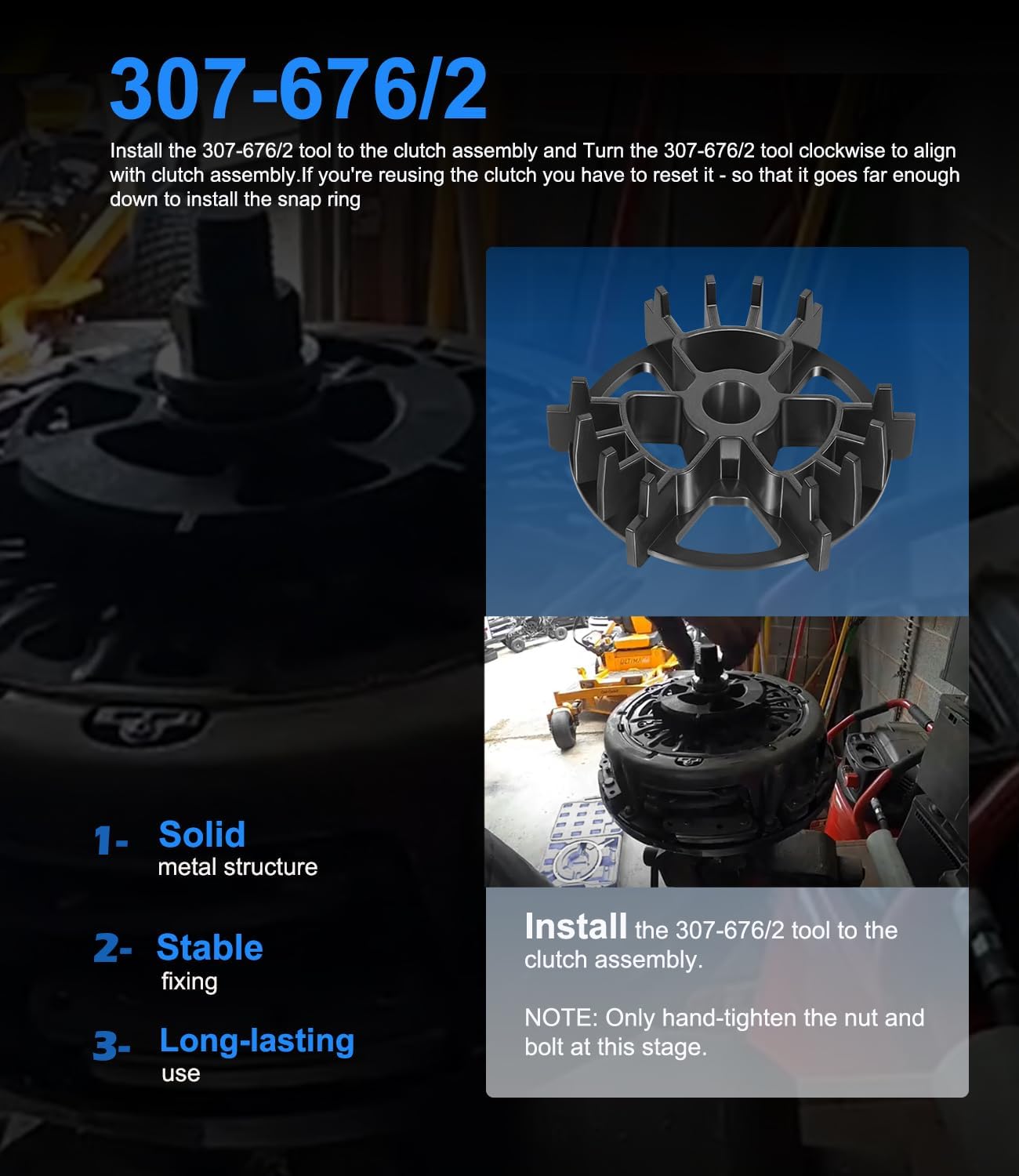 Yoursme DPS6 Reset Tool Dual Clutch Transmission Reinstall Tool Set, Compatible with Ford DPS6 DCT, Heavy Duty Dual Clutch Remover Installer Tools for Reuse, Clutch Tool Kit