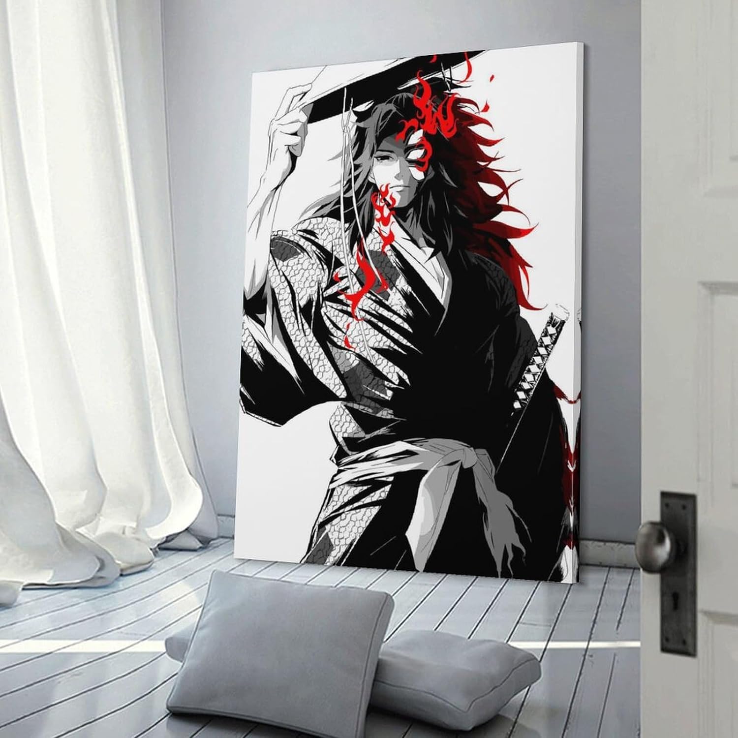 Kokushibou Art Poster Print Photo Art Painting Canvas Poster Home Decorative Bedroom Modern Decor Posters Gifts 12x18inch(30x45cm) image 3