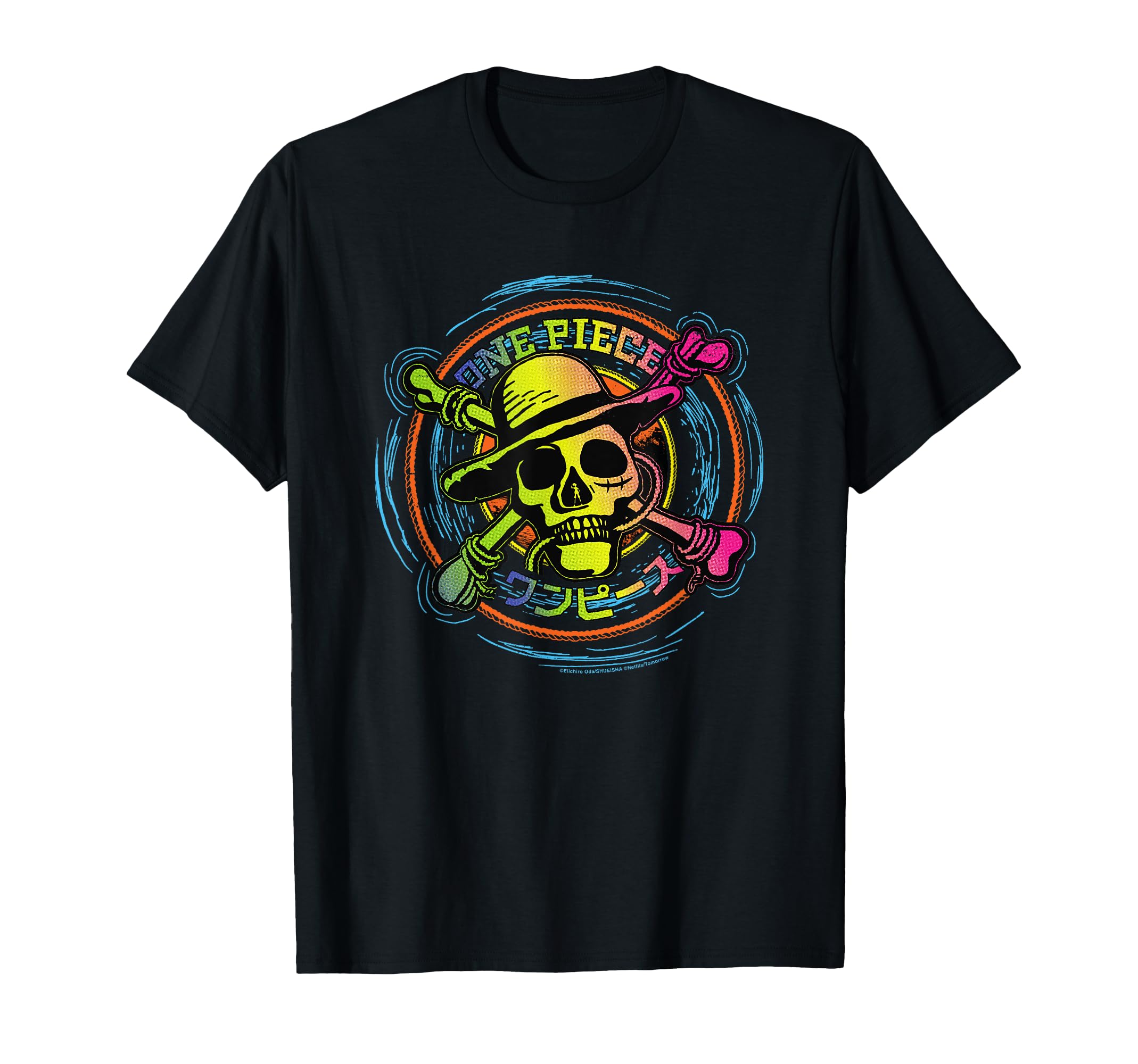 Sweat à Capuche One Piece – Logo Kanji Pirates Chapeau De Paille, Coupe Classique 241g - 6