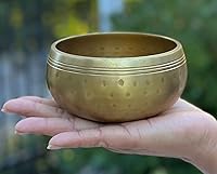 Vista 3 de DharmaObjects Juego de mazo tibetano martillado a mano de 4.5 pulgadas