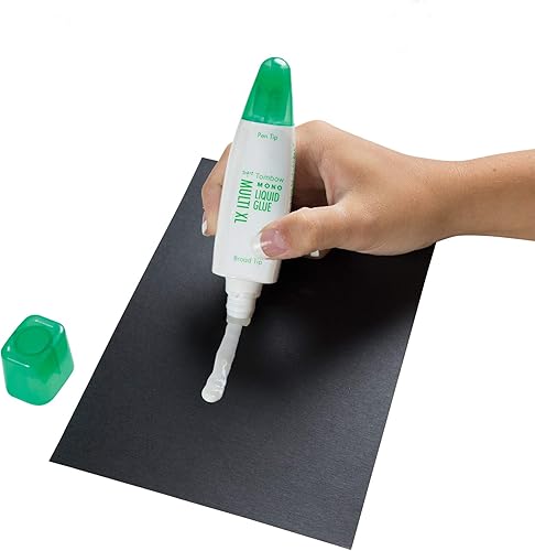 Miniatura 3 de Tombow 52195 Pegamento líquido MONO Multi XL, 1.76 onzas cada uno, paquete de 10. Tamaño económico, pegamento multiusos con dispensador de doble