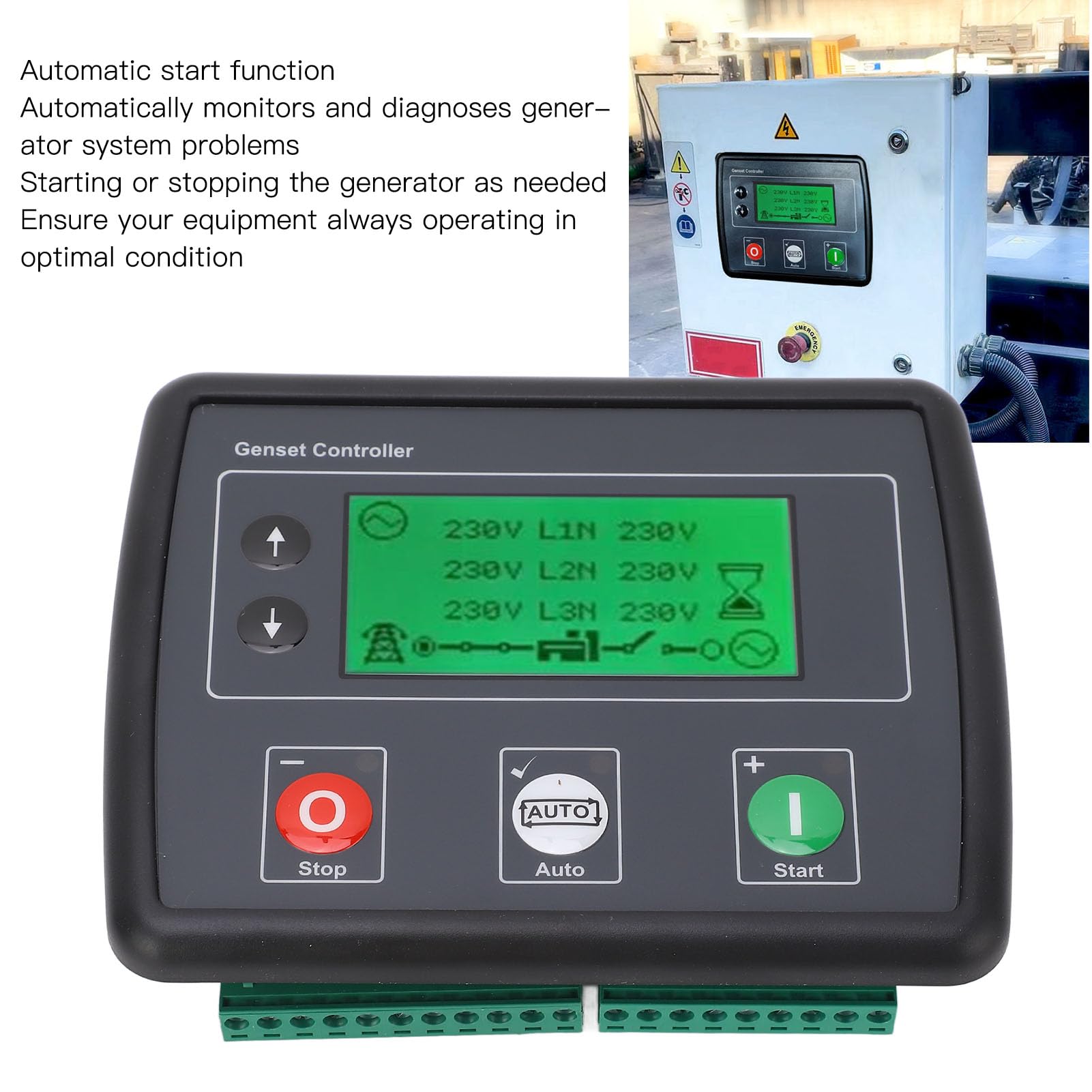 DSE4620 Generator Controller, Wyświetlacz LCD
