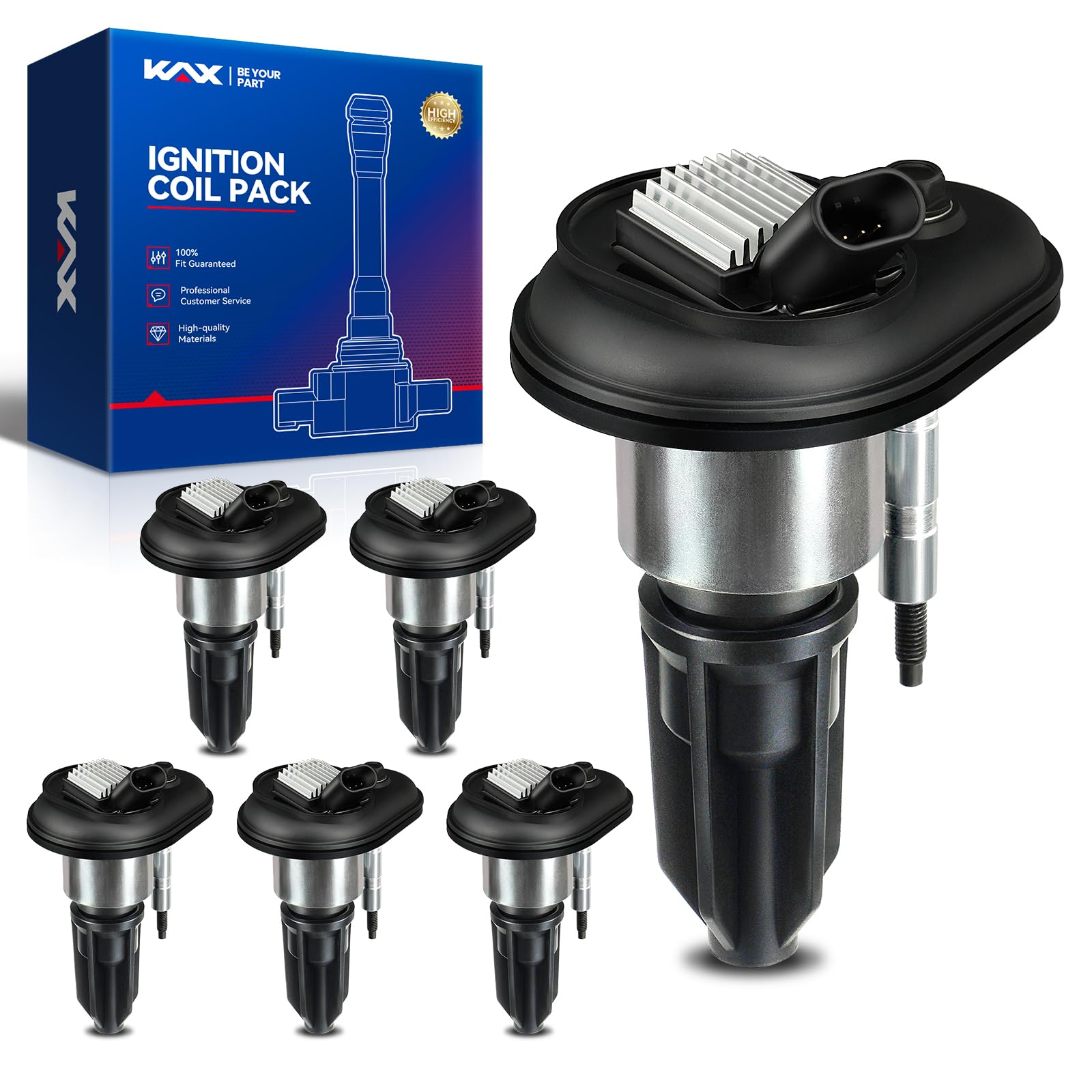 KAX Ignition Coil Pack Fit for Chevy Trailblazer 2002-2005