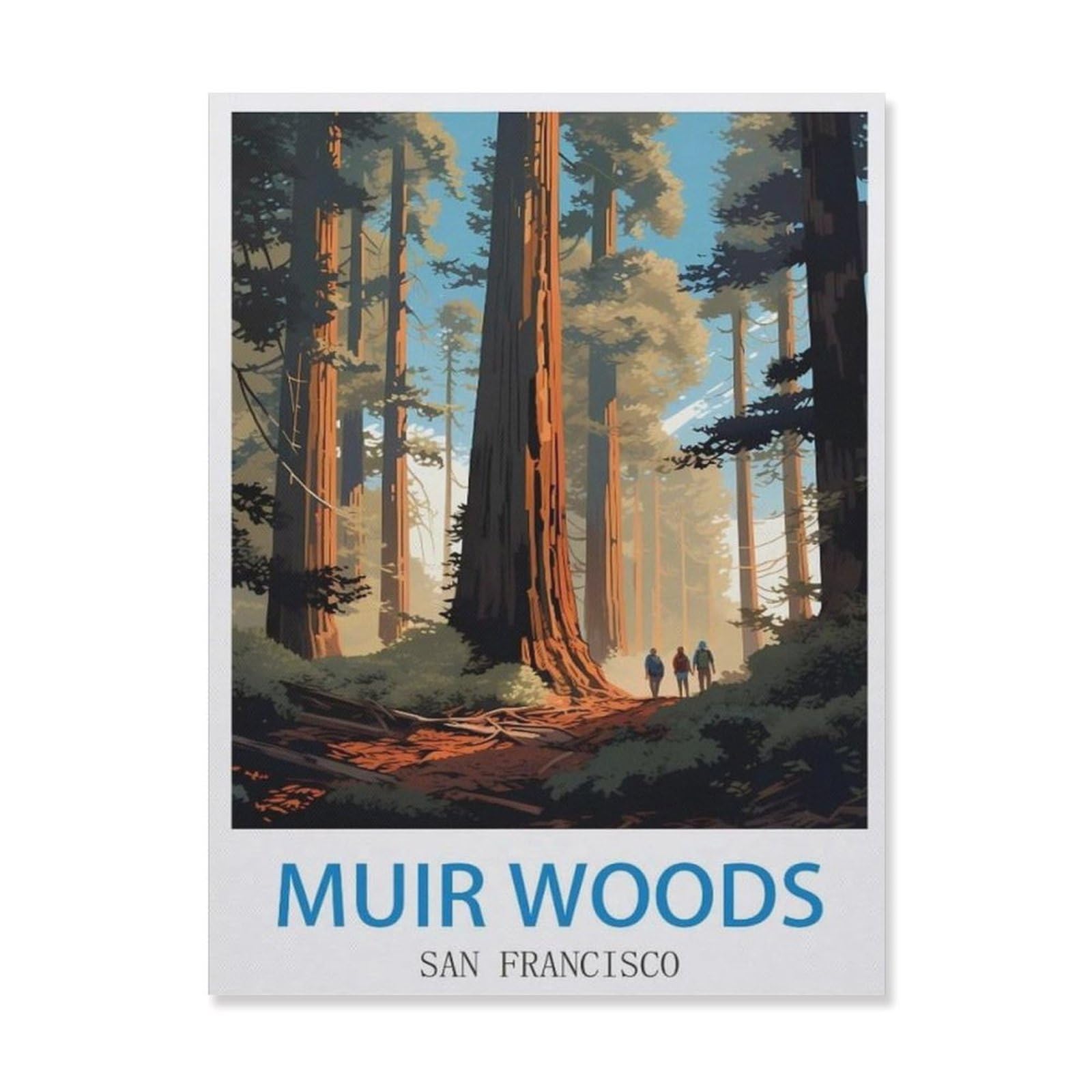 Metal Signs，Muir Woods San Francisco(30x40cm）