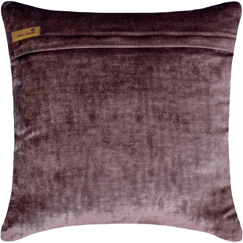 The HomeCentric Decorative Pillow Covers, Purple Pack of 2, 18"x18" (45x45 cm) Pillow Covers, Velvet Geometric Throw Pillows for Sofa, Geometric Modern Style Easter - Dark Dazzler