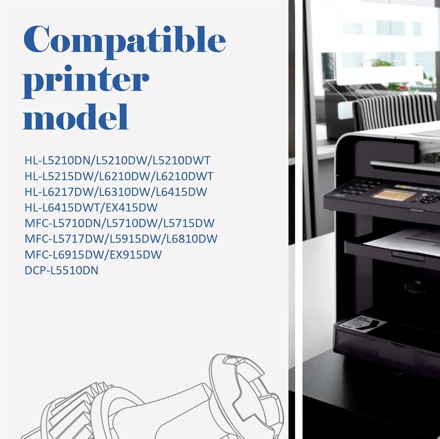 TN920 TN920XL Toner for Brother Printer HL-L6210DW Compatible for TN 920 920XL TN-920XL TN-920 TN920XXL TN920UXXL MFC-L5915DW HL-L6210DWT L5210DW L5210DN L5215DW Cartridge Black High Yield 4 Pack