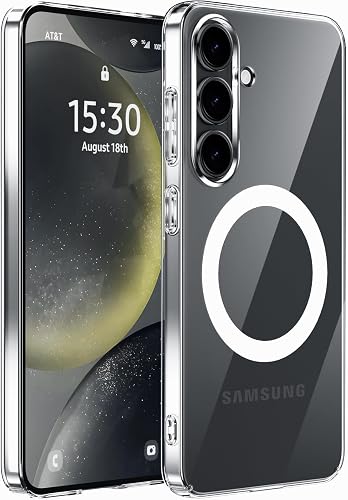 X-level for Samsung Galaxy S25 Clear Case, Compatible with MagSafe