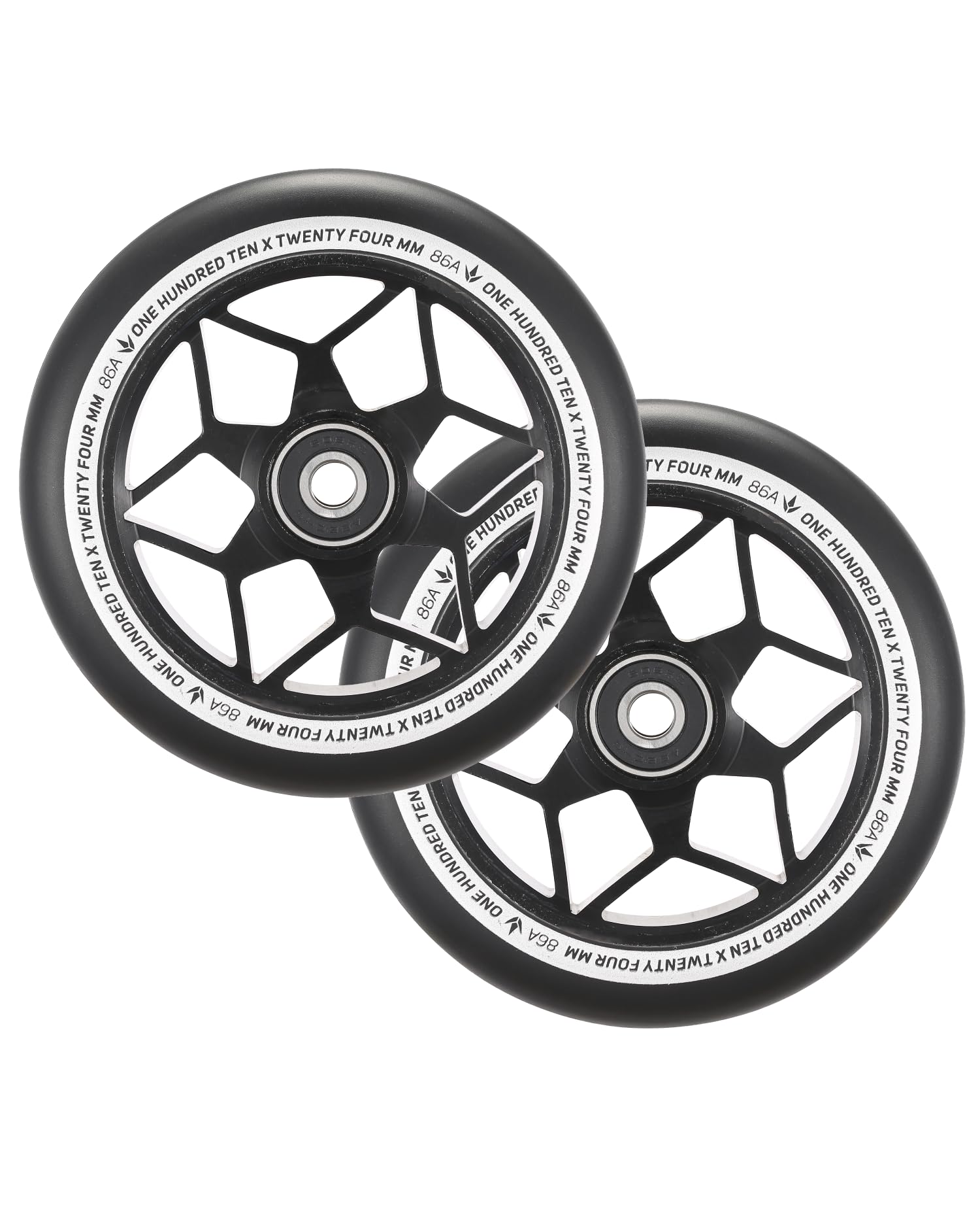 ENVY Scooters 110mm Diamond Wheel Pair - Black