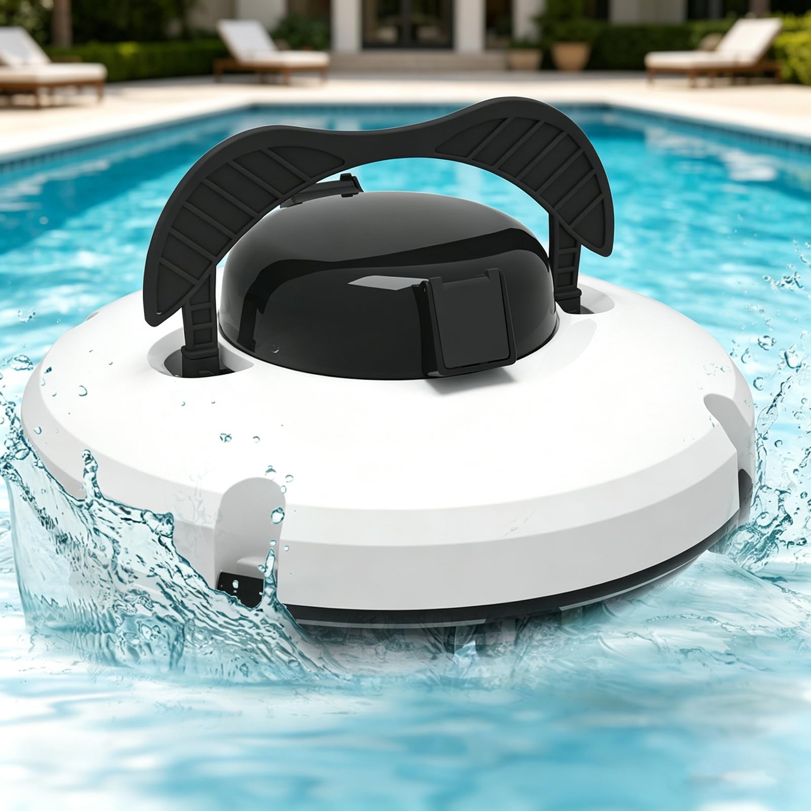 Robot de nettoyage de piscine rechargeable et aspirateur sans fil pour bassin de 100m²