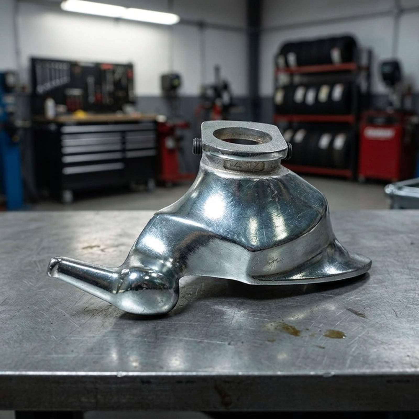 Metallener Reifenabziehkopf für Montiermaschine mit Verschleißfester Beschichtung Und Zentraler Befestigungsöffnung zur Einfachen Installation für Den, style to 1, Konusbohrung
