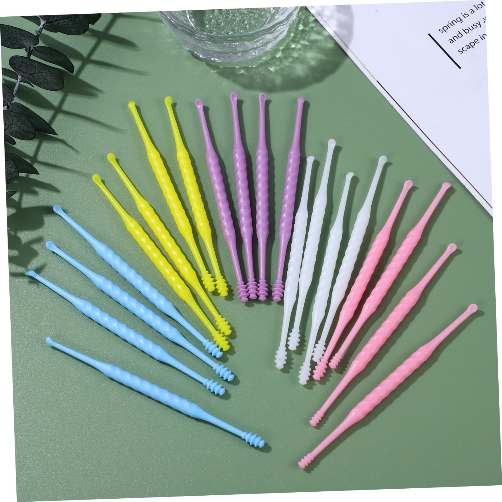 BESTYASH 5 Series Limpiador De Cerumen Limpieza Herramienta De Eliminación De Cerumen En Espiral Limpiador De Orificios De Oídos Herramientas De Eliminación De Cera Del Oído 20 Piezas X 5