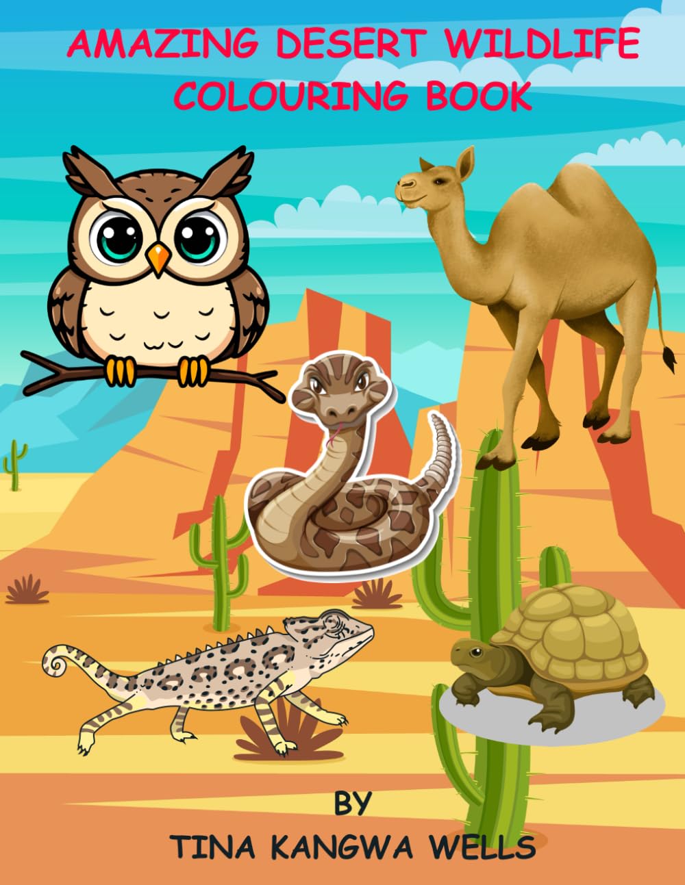 AMAZING DESERT WILDLIFE COLOURING BOOK