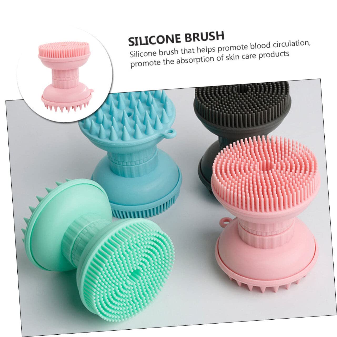 Toyvian 2 Pz Spazzola Da Bagno Tre in Spazzola Esfoliante Per Il Corpo Spazzola Da in Silicone Spazzola Per Massaggi Shampoo Bambino Calze Autoreggenti Gel Di Silice Triplicare