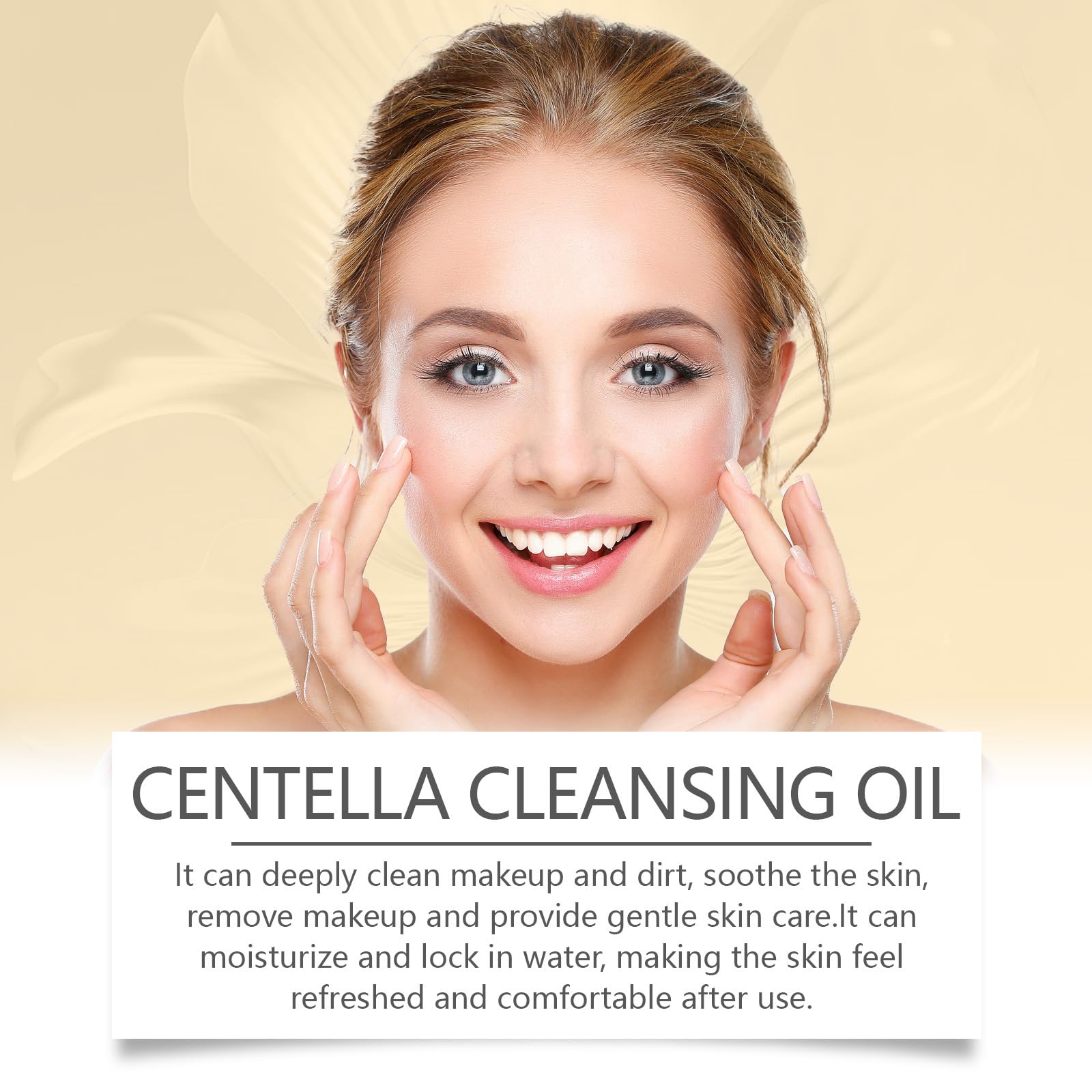 Centella Limpiador de aceite ligero para rostro, desmaquillante f – Aceite de limpieza facial ligero con extracto de Centella y Vit – Limpiador suave de aceite a leche, desmaquillante (8 botellas)