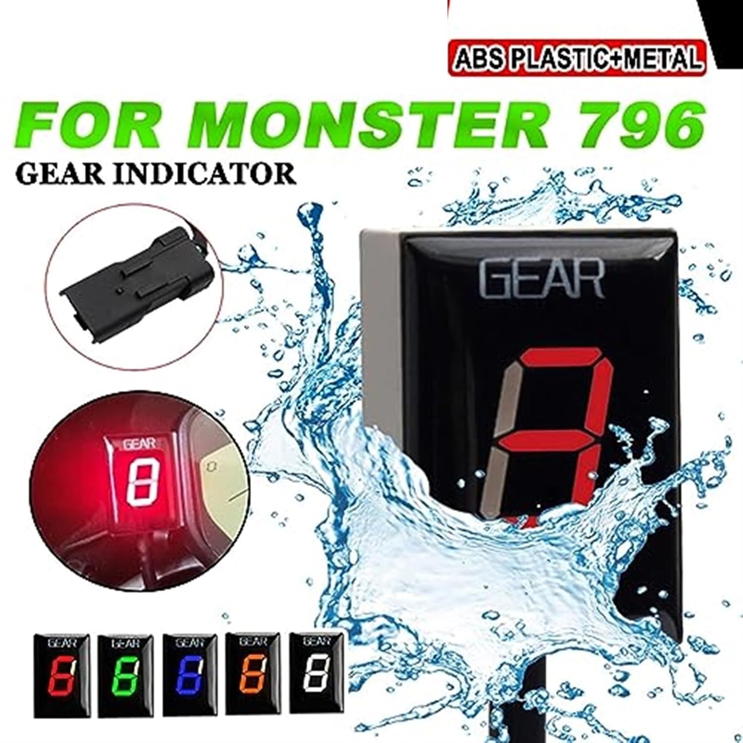 Yurefax モンスター用 796 バイクアクセサリー ギアインジケーター Ecu