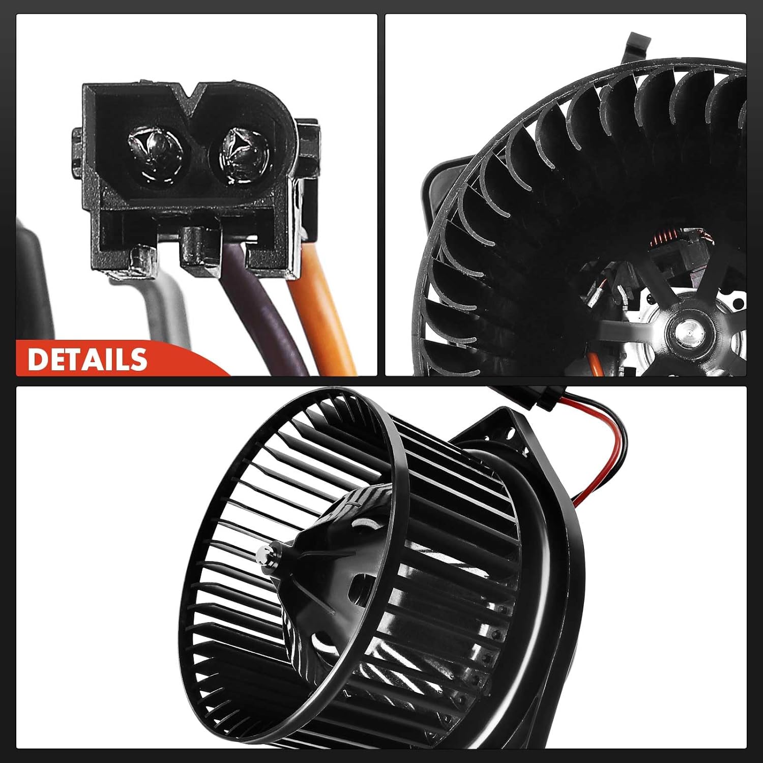 A-Premium Front HVAC Heater Blower Motor Compatible with Mini Cooper 2007-2015, Cooper Countryman 2011-2016, Cooper Paceman 2013-2016, with Fan Cage