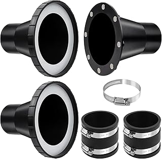 4" to 2-1/2" Magnetic Dust Collection Fittings,One-to-Multi Magnetic Dust Collection Starter Kit w/1PK Mag Port Connector+2Set 2.5" Couplers,Magnetic Dust Collector System for Woodwork Vacuum Hose