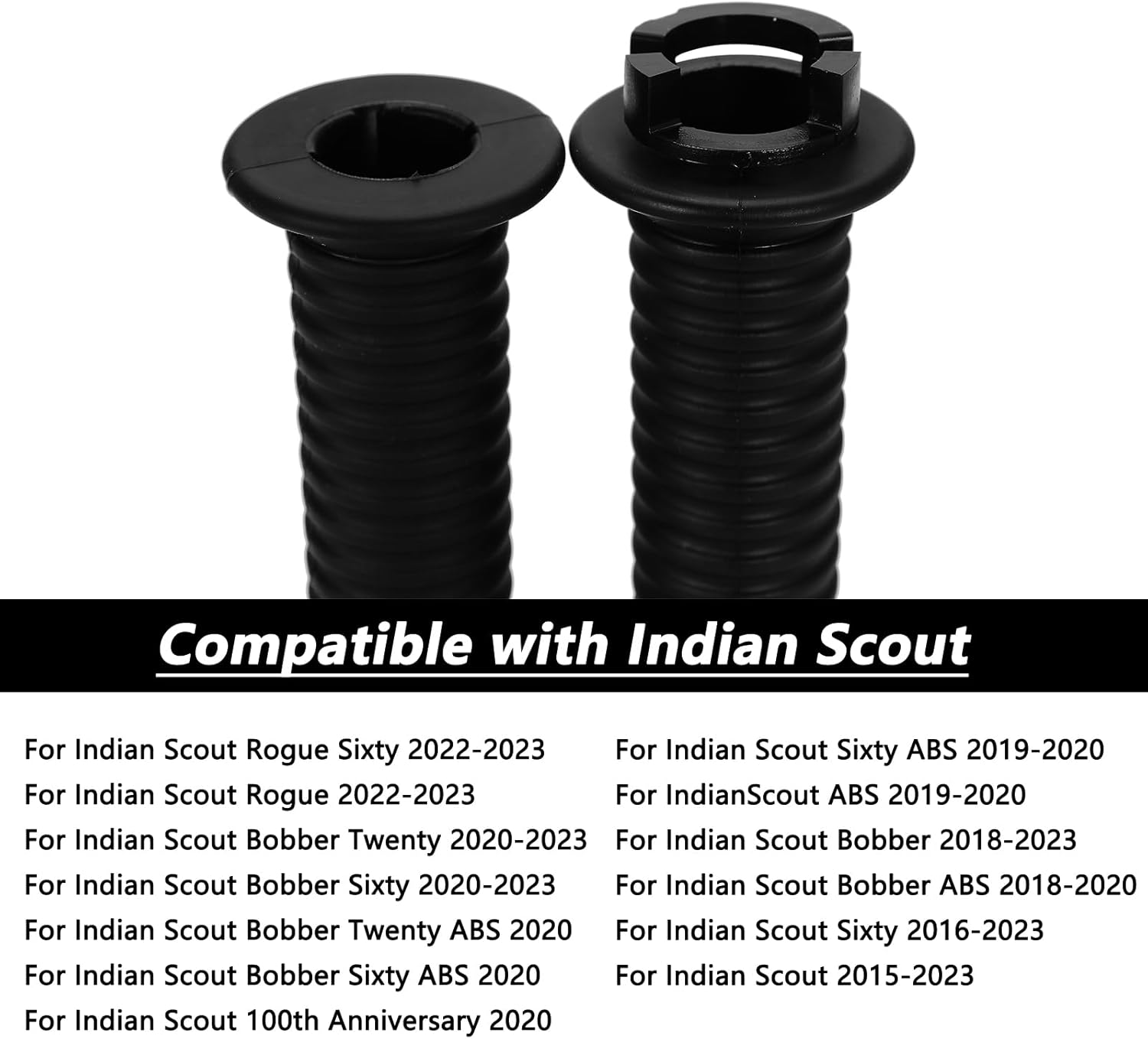 Handlebar Grips for Throttle and Clutch Riot Hand Grip Compatible with Indian Scout 2015-2021