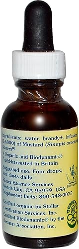 Miniatura 2 de Flower Essence Services Suplementos herbales con cuentagotas de mostaza, 1 onza