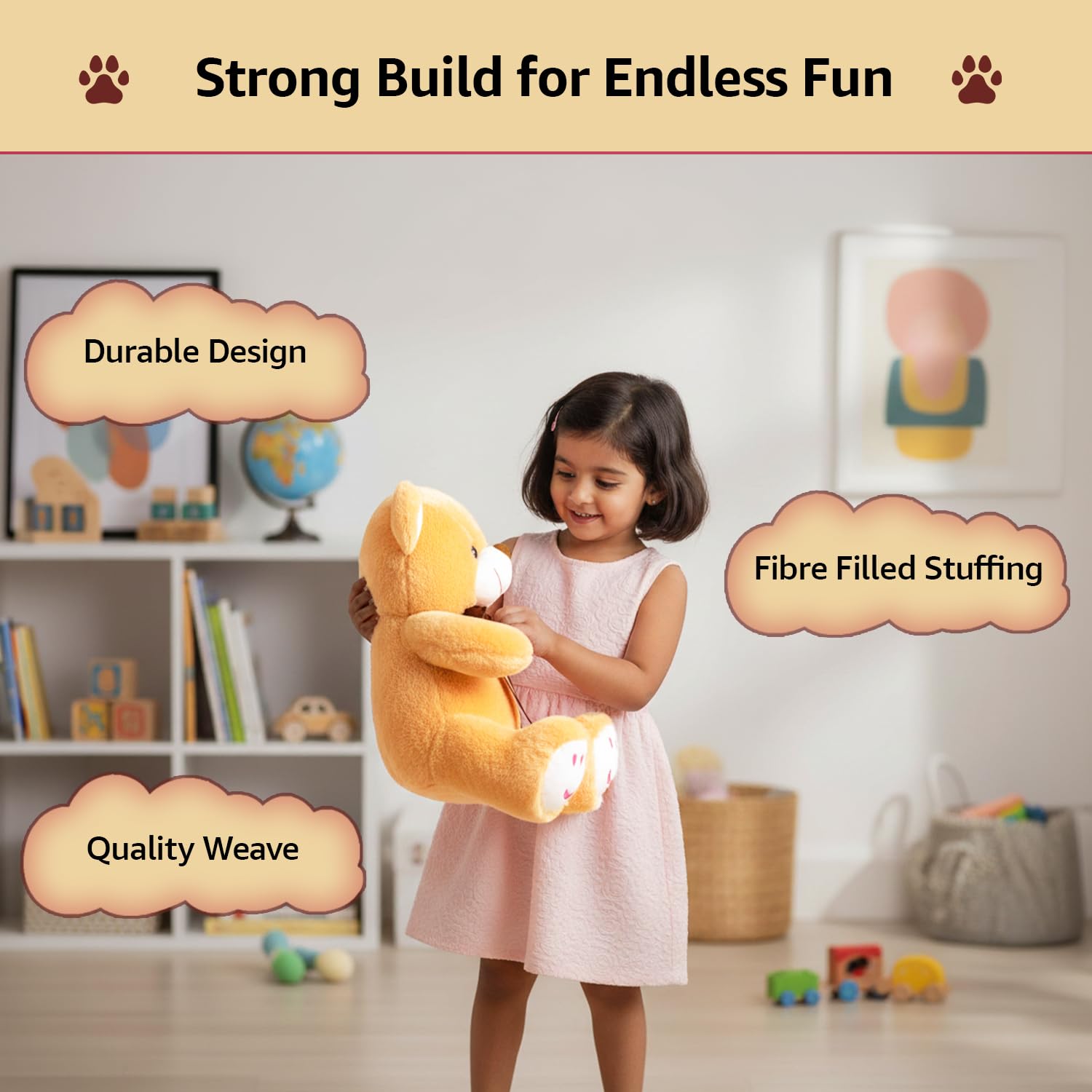 Amazon Brand - Jam & Honey Brown Teddy 33 cm 2