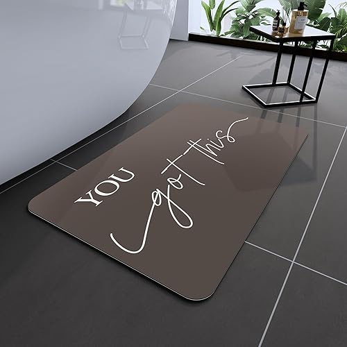 Vista 46 de Alfombras de baño 24x48 pulgadas, alfombra mágica moderna para el baño, alfombra de goma antideslizante de secado rápido absorbente, alfombras