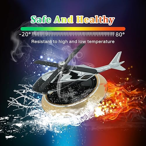 Miniatura 6 de Joyfunky Ambientadores para automóvil con rotación solar, decoración creativa de perfume para automóvil, alivia el estrés y purifica los olores, uso