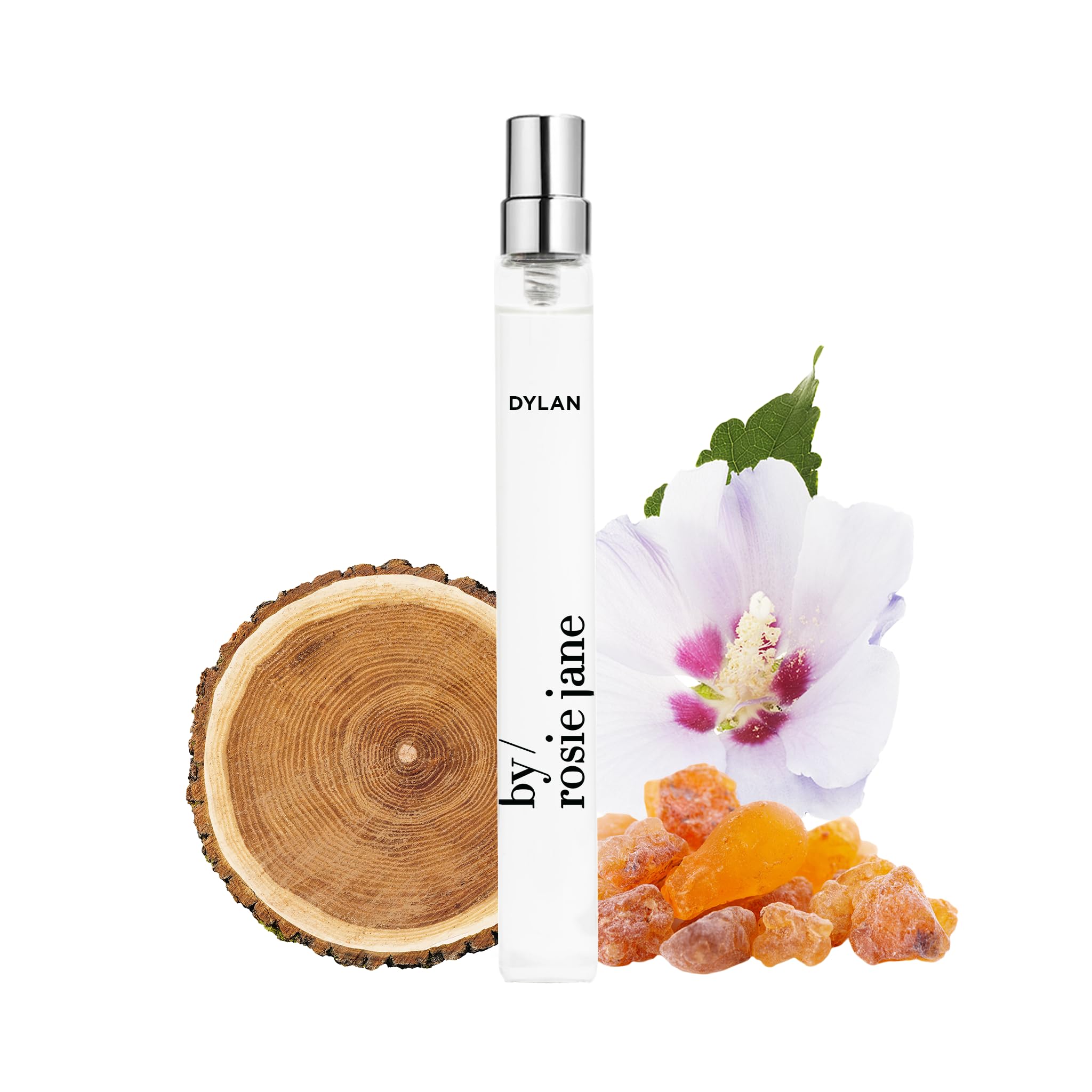 By Rosie JaneTravel Perfume Spray (Dylan) - Clean Perfume for Women - Non-Toxic Body Mist with Notes of Bergamot Blossom, Guaiac Wood & Amber Silk - Paraben, Sulfate & Phthalate Free (10ml)