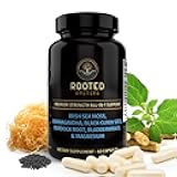 Rooted Origins Sea Moss Capsules – Irish Sea Moss Advanced, Magnesium, Ashwaghanda, Black Seed Oil, Burdock Root & Bladderwrack – Immune Support, Gut Health, Energy, & More – 60 Capsules