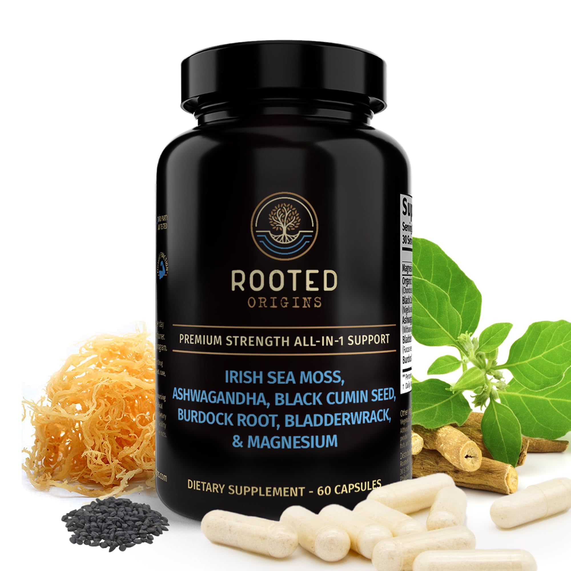 Amazon.com: Rooted Origins Sea Moss Capsules – Irish Sea Moss