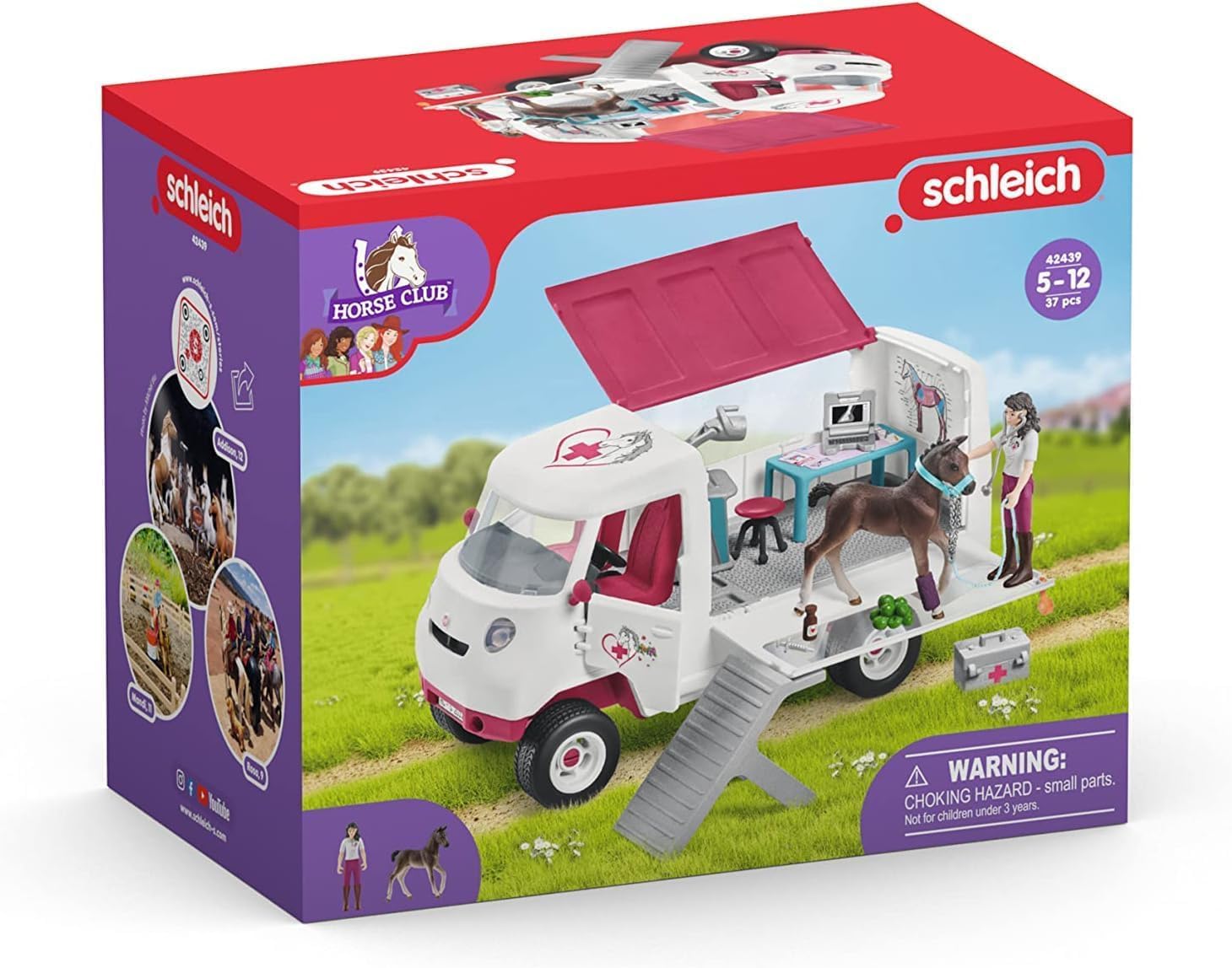 Schleich Horse Club | Mobile Tierärztin mit Fohlen 42439 | 37 Teile